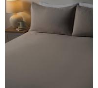 OHS Essential Brushed Cotton Soft Fitted Bed Sheet in Natural | Size: King Fitted OHS Natural King Fitted