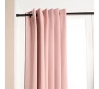 OHS Extendable Curtain Rod Tension Pole, 120-220cm Metal Curtain Poles No Drill Net Voile Curtains Rail Adjustable Telescopic Rods for Kitchen Cupboard Bathroom Window, Black