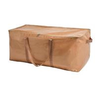 OHS Extra Large Laundry Bags Heavy Duty Storage Bag with Zip, Natural | Durable Moving Bag with Handles Waterproof Reusable Storage Bag for Clothes Bedding Wardrobe Travelling Camping Home Storage