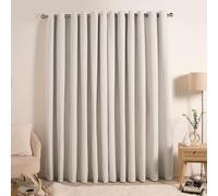 OHS Eyelet Boucle Thermal Curtains Cream, Decorative Blackout Curtains for Bedroom Home Super Soft Modern Thermal Blackout Curtains, 66x72”