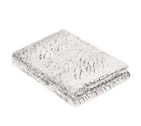 OHS Faux Fur Throw Blanket, Two Tone Fluffy Fleece Blankets for Beds Sofa Couch Winter Warm Blanket for Living Room Bedroom Super Soft Bed Throw - Natural, 125 x 150cm