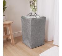 OHS Faux Linen Laundry Bag With Handles
