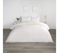 OHS Filled Pinsonic Arches Panel Duvet Cover Bedding Set in Cream | Size: Double OHS Cream Double