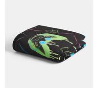 OHS Fleece Blanket Kids, Ultra Soft Warm Stylish Glow In The Dark Gaming Fleece Throw Blanket for Bed Sofas Lightweight Cosy Kids Throws Single Size, Black - 100 x 120cm