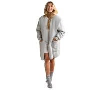 OHS Fleece Cardigans for Women, Waterfall Teddy Fleece Cardigan Extra Soft Warm Cardigan Comfy Loungewear for Adults Gifts for Women - S/M, L/XL