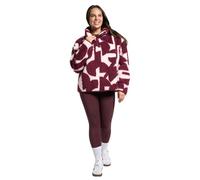 OHS Fleece Pullover Half Zip Women, Gifts for Women Outdoor Clothing Ladies Winter Coats Super Soft Cosy Jumpers Warm Fleece Print Jackets Perfect for Hiking Walking Camping - S/M, L/XL