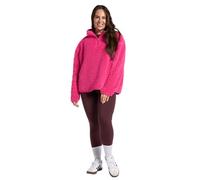 OHS Fleece Pullover Half Zip Women, Gifts for Women Outdoor Clothing Ladies Winter Coats Super Soft Cosy Jumpers Warm Fleece Print Jackets Perfect for Hiking Walking Camping - S/M, L/XL