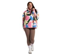 OHS Fleece Pullover Half Zip Women, Gifts for Women Outdoor Clothing Ladies Winter Coats Super Soft Cosy Jumpers Warm Fleece Print Jackets Perfect for Hiking Walking Camping - S/M, L/XL