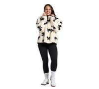 OHS Fleece Pullover Half Zip Women, Gifts for Women Outdoor Clothing Ladies Winter Coats Super Soft Cosy Jumpers Warm Fleece Print Jackets Perfect for Hiking Walking Camping - S/M, L/XL