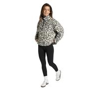 OHS Fleece Pullover Half Zip Women, Squiggle Print Teddy Fleece Jacket Women Soft Cosy Warm Winter Womens Clothing Ladies Sweatshirt Top Casual Long Sleeve Ladies Jumpers for Outdoor, Mono - S/M