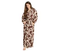 OHS Floor Length Print Dressing Gowns for Adults Teens - One Size