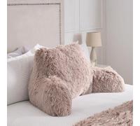 OHS Fluffy Fleece Reading Cushion Pillow With Arms Lumbar Chair Support