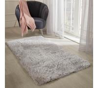 OHS Fluffy Rug Anti-Slip Plain Shaggy Floor Mat