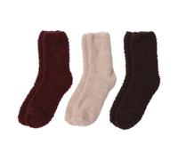 OHS Fluffy Socks, Ultra Soft Comfy Bows Halloween Socks 3 Pairs Womens Christmas Gifts Bed Sock for Women Ladies Home Accessories - One Size