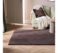 OHS Fluffy Teddy Rug Soft Floor Carpet Non Slip Area Mat in Brown | Size: 80 cm x 150 cm OHS Brown 80 cm x 150 cm