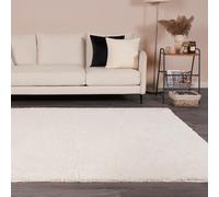 OHS Fluffy Teddy Rug Soft Rugs Bedroom Carpet Area Mat in Cream | Size: 80 cm x 150 cm OHS Cream 80 cm x 150 cm