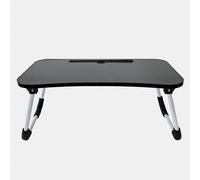 OHS Foldable Wooden Lap Tray TV Dinner Bed Laptop Work Desk Stand Portable in Charcoal OHS Charcoal