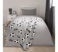 OHS Football Fleece Blanket, Ultra Soft Winter Warm Boys Kids Fleece Blanket Throws for Sofa Beds for Boys Throw Sherpa Reverse Blankets - Grey, 120 x 100cm
