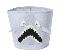 OHS Fun Bags to Store Toys, Animal Basket Felt for Kids Bedroom Nursery Toy Storage Clothes Books Blanket Basket Felt Lightweight Easy to Carry, Grey Shark