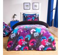 OHS Gaming Fleece Duvet Cover Set Bedding Quilt Warm | Size: Double OHS Multicolor Double