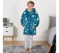 OHS Gaming Hoodie Blanket Sherpa Fleece Throw Sweatshirt Oversized Warm, Teal