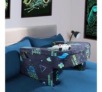 OHS Gaming Print Laptop Cushion Armrest Soft Foam Reading Pillow in Navy OHS Navy