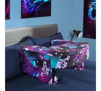OHS Gaming Print Laptop Cushion Armrest Soft Foam Reading Pillow, Neon Purple