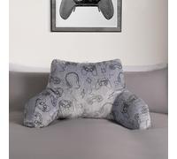 OHS Gaming Reading Cushion Filled Plump Padded Warm Bed Chair Soft Support Pillow in Charcoal OHS Charcoal