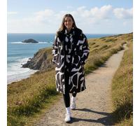 OHS Geo Print Sherpa Lined Water Resistant Drying Changing Robe | Size: Large/XL OHS Multicolor L/XL