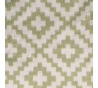OHS Geo Tile Throw Over Bed Blanket Travel Garden Chair Fleece Bedspread, Sage