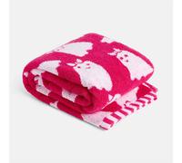 OHS Ghost 100% Premium Cotton Jacquard Bath Towel Hotel Quality Absorbent in Bright Pink OHS Bright Pink