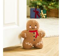 OHS Gingerbread Weighted Boucle Decorative Doorstop in Brown OHS Brown