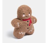 OHS Gingerbread Weighted Door Stop, Decorative Boucle Fabric Door Stop for Home and Office Interior Doorstop Stopper for Bottom of Doors, Natural - 25 x 10cm