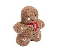 OHS Gingerbread Weighted Door Stop, Soft Boucle Fabric Decorative Door Stops for Home and Office Interior Doorstop Weighted Stuffed Doorstop Stopper Floor Decorative, Natural - 25 x 10cm