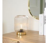Ohs Glass Cordless Table Lamp Led Battery Operated Night Light