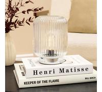 Ohs Glass Cordless Table Lamp Led Battery Operated Night Light