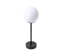 OHS Globe USB Table Lamp Rechargeable Battery Operated Cordless Lamp, Black | Small LED Desk Light Portable Lamp Decorative Long Lasting Table Lamps for Living Room Bedroom Home Office