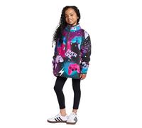 OHS Half Zip Fleece Top Kids, Lightweight Warm Gaming Print Fleece Jacket Soft Sweatshirt Casual Long Sleeve Unisex Jumper Pullover for Outdoor Activities, Purple