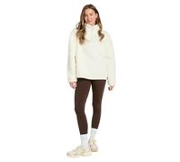 OHS Half Zip Fleece Women Teddy Fleece Top Jumper Women's Jackets, Cream
