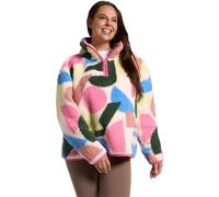 OHS Half Zip Women's Jacket, Teddy Fleece Jacket Women Geometric Print Top Sweatshirt Pullover Ultra Soft Cosy Womens Fleece Casual Long Sleeve Sweater for Travel Hiking, Multi - L/XL