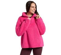 OHS Half Zip Women's Jacket, Teddy Fleece Jacket Women Top Sweatshirt Pullover Ultra Soft Cosy Womens Fleece Casual Long Sleeve Sweater for Travel Hiking, Pink - S/M