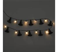 OHS Halloween Witch 10 LED Bulbs String Lights Party Home Decor in Black OHS Black