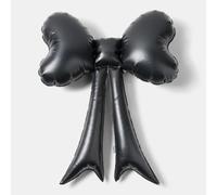 OHS Hanging Bow Inflatable Christmas Outdoor Santa Inflatable, Black - 60cm | 60cm Light Up Display Inflating Design Indoor or Outdoor Use Built in Air Blower Statement Yard Display Ready in Minutes