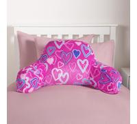Heart Reading Cushion Bed Plump Pillow Gamer Soft Arms Lumbar Chair Support OHS Pink One Size