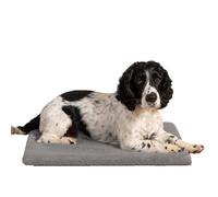 OHS Heated Dogs Blanket Mat, Super Soft Thermal Dog Blankets Non Slip Warm Cat Dog Heated Blanket Machine Washable Self Heating Breathable Lightweight Throw - Grey, 64 x 45cm