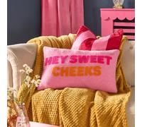 Ohs Hey Sweet Cheeks Slogan Decorative Scatter Cushion Throw Pillow