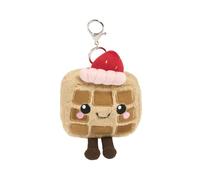 OHS Honey Waffle Keyring 8cm Novelty Keyrings Bag Charm Keychain for Keys Bags Backpacks Decor Key Chains for Women Girls Bag Accessories Key Holder Stocking Filler Gifts for Women Girls