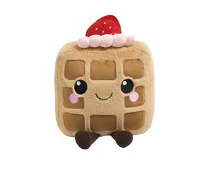 OHS Honey Waffle Plush Pillow, Decorative Pillows Stuffed Toy Novelty Cushions for Sofa Bed Cuddle Cushion Cute Room Decor Throw Pillow Gifts for Adults Kids Girls Boys, 25cm