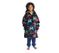 OHS Hoodie Blanket Kids Teenagers Boys Hooded Blanket Gaming Soft Warm Sherpa Fleece Wearable Blankets Oversized Hoodie Big Jumper Gaming Gift for Boys Girls, Black - One Size