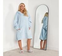 Sienna Wearable Blanket Hoodie, Ultra Sofa Fleece Blanket Gifts for Women Warm Cosy Hooded Throw Blanket Winter Gift Girls Adults Men Boys, Baby Blue